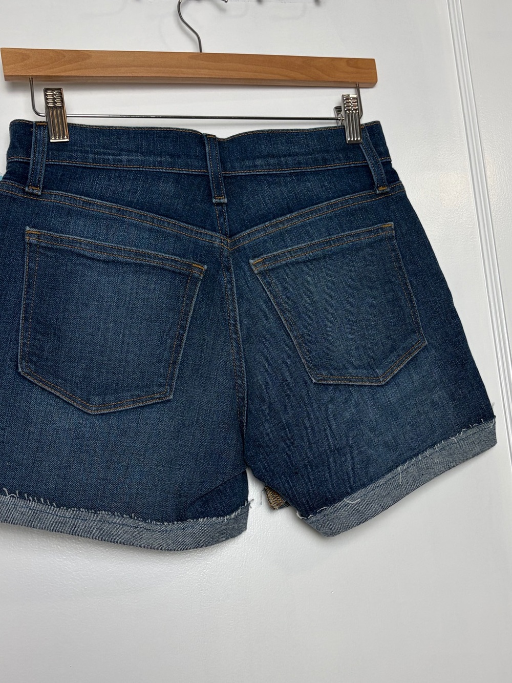 J Crew Classic Denim Jean Short in Dark Pacific Blue Wash - Picture 11 of 16
